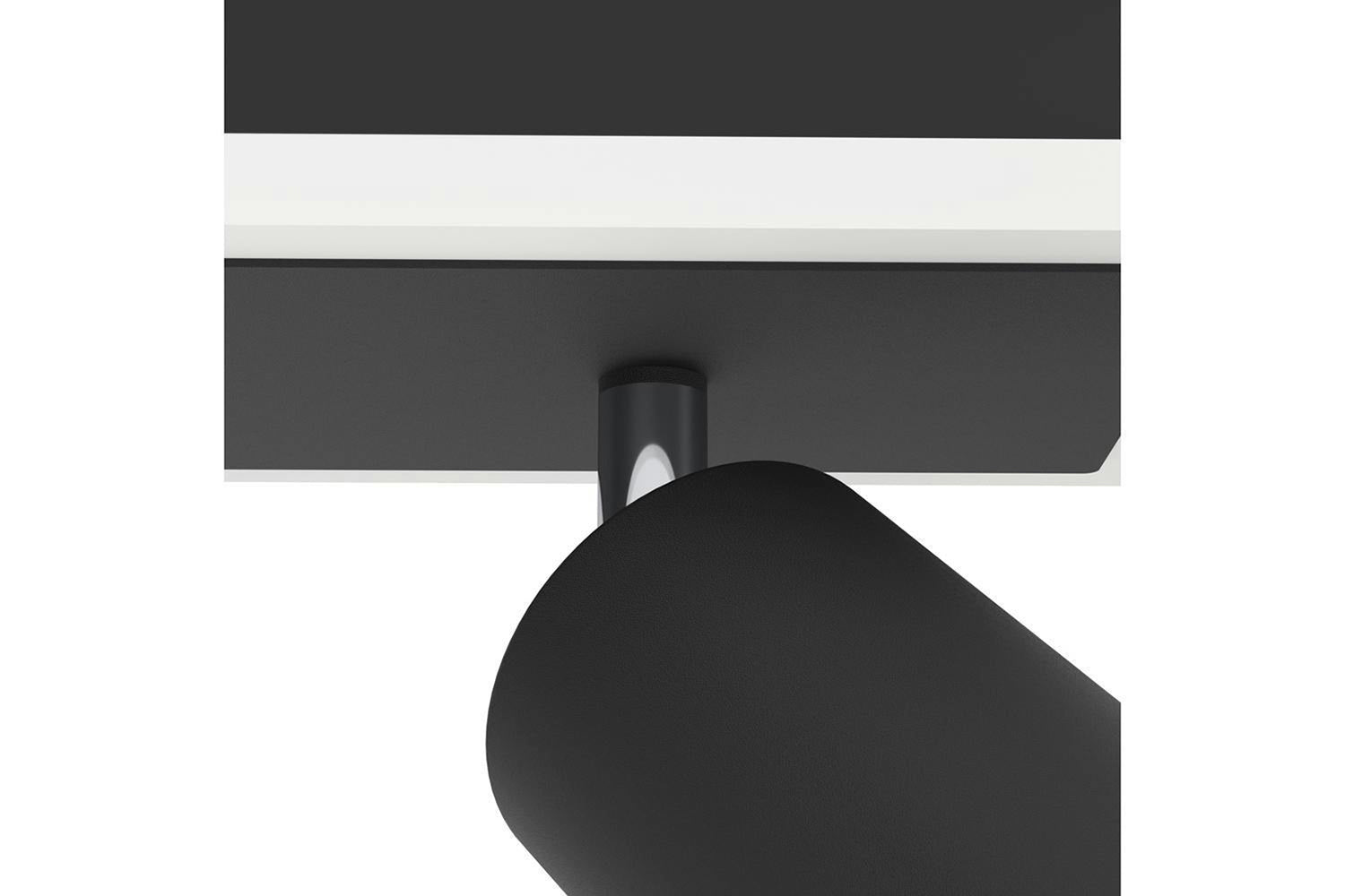 Eglo | Rimbocchi 1 Steel Modern 2-light Spotlight | Black/White-3