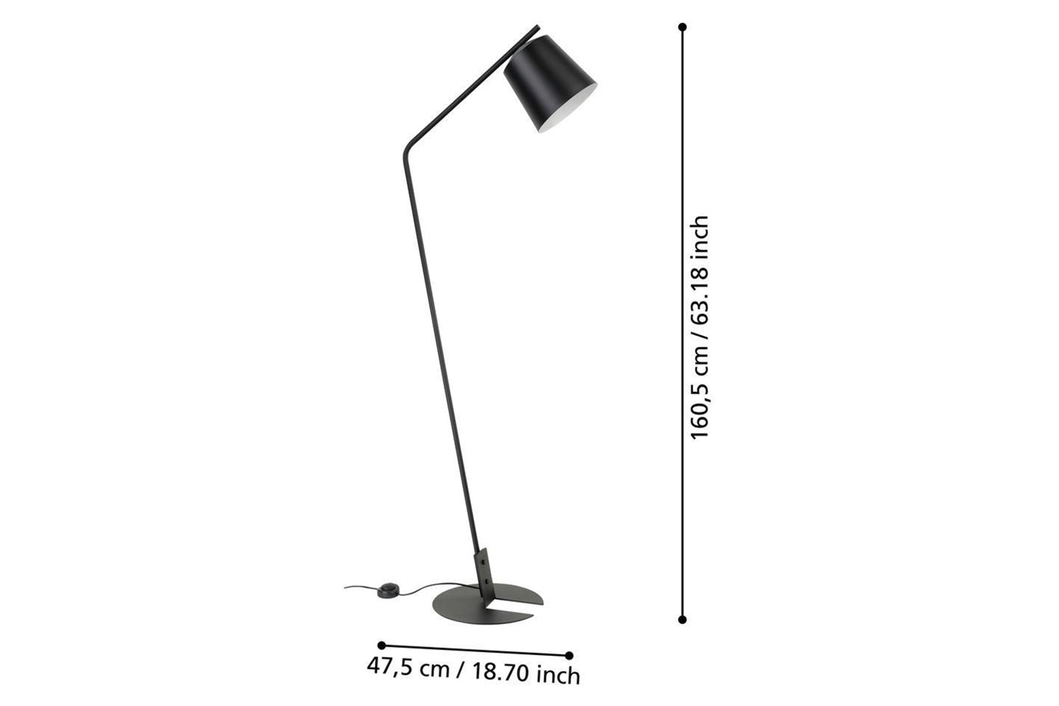 Eglo | Oneda Floor Lamp | Black/White-4