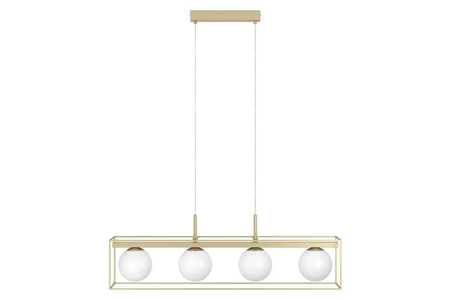 Eglo | Vallaspra Modern 4-light Pendant Light | Gold/White