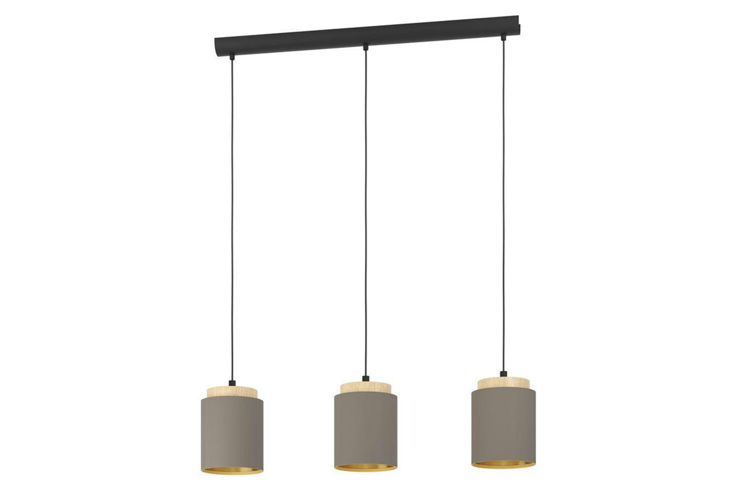 Eglo | Albariza 3-light Pendant Light | Cappucino/Gold
