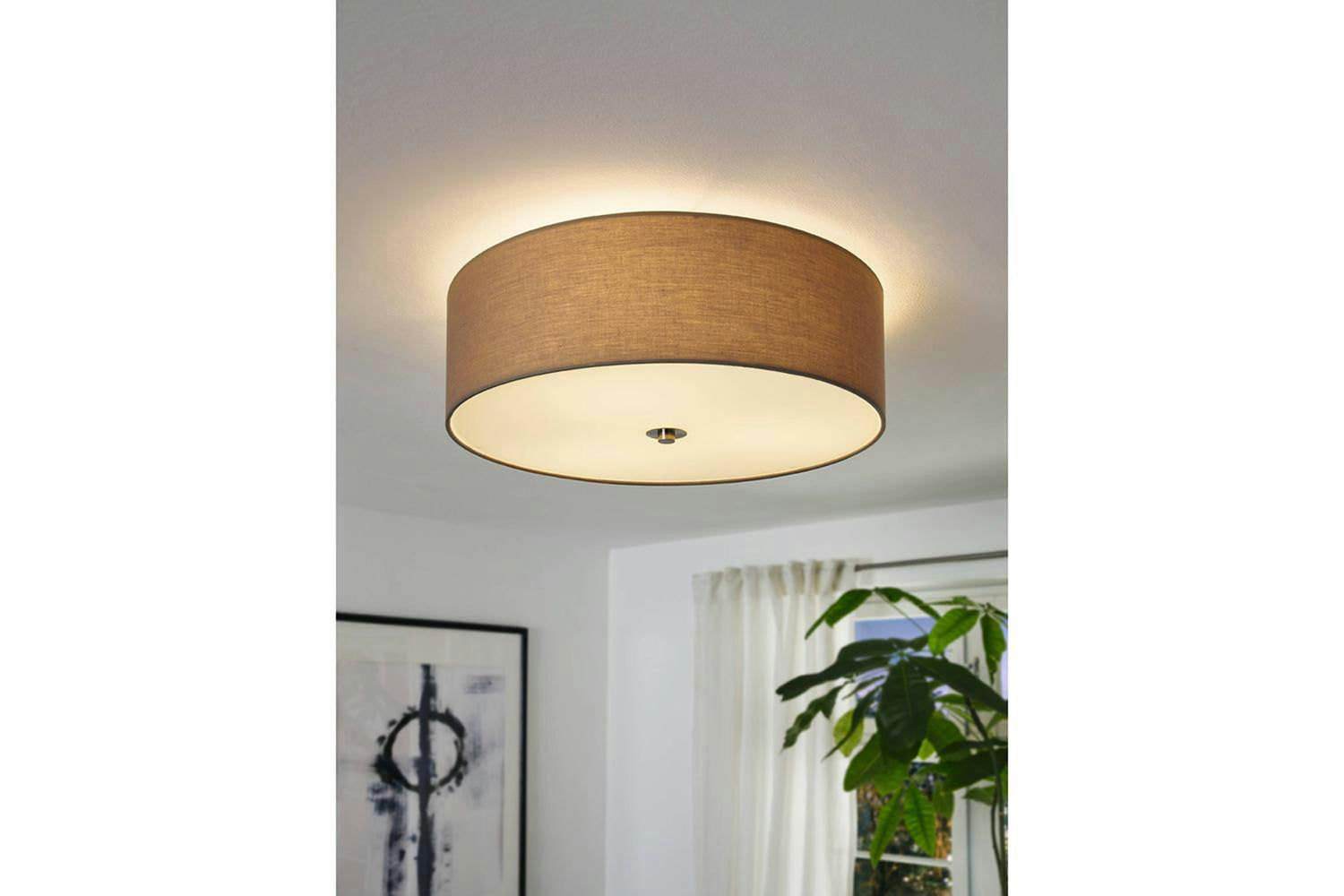 Eglo | Pasteri 3-light Ceiling Light | Taupe-2