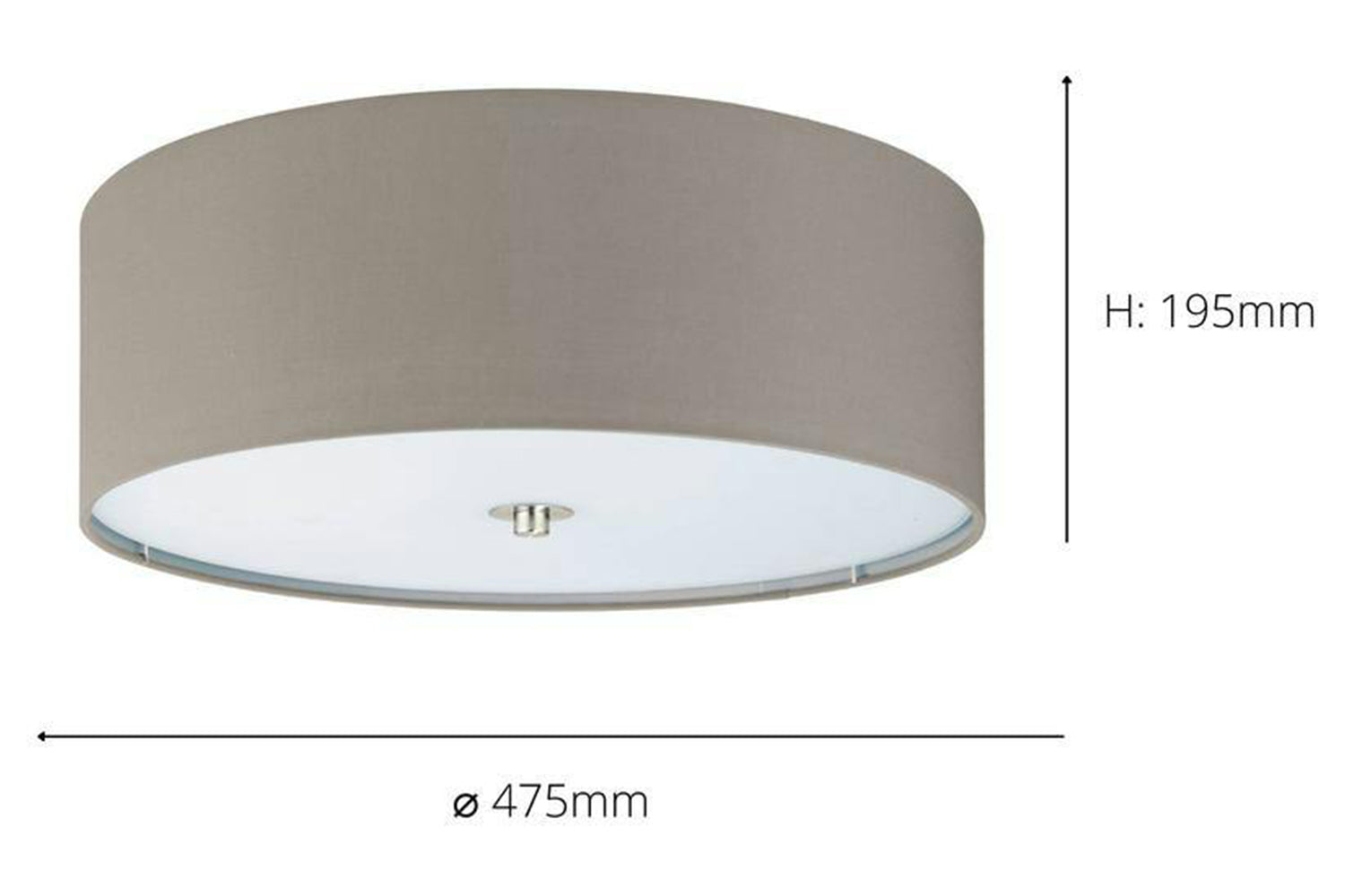 Eglo | Pasteri 3-light Ceiling Light | Taupe-3