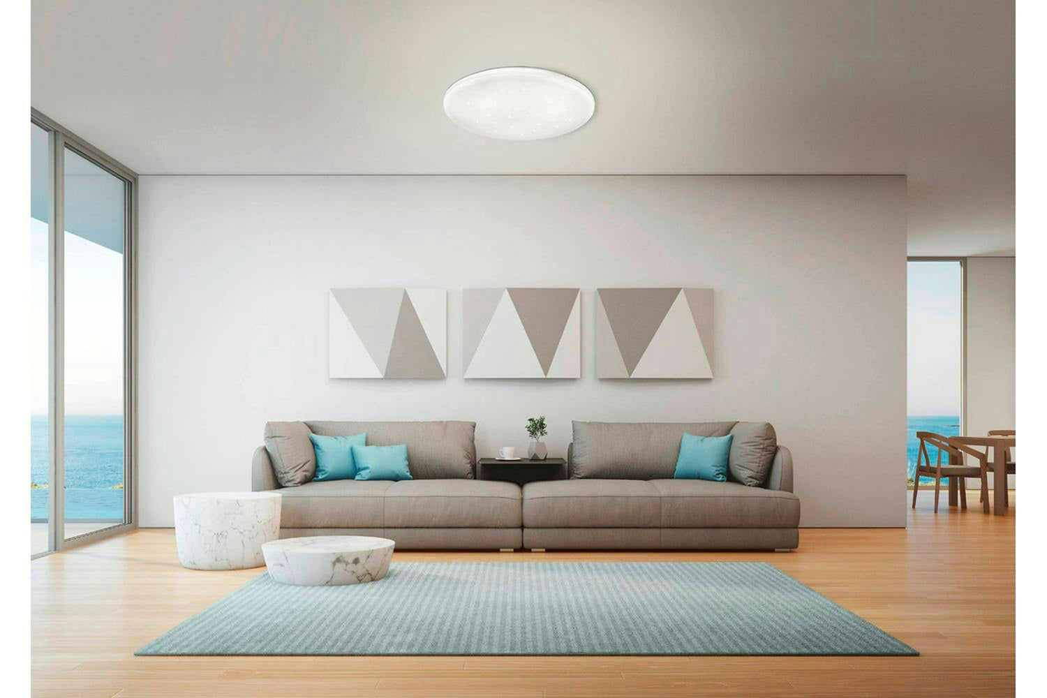 Eglo | Frania-S Circular LED Ceiling Light | 33cm | White-2