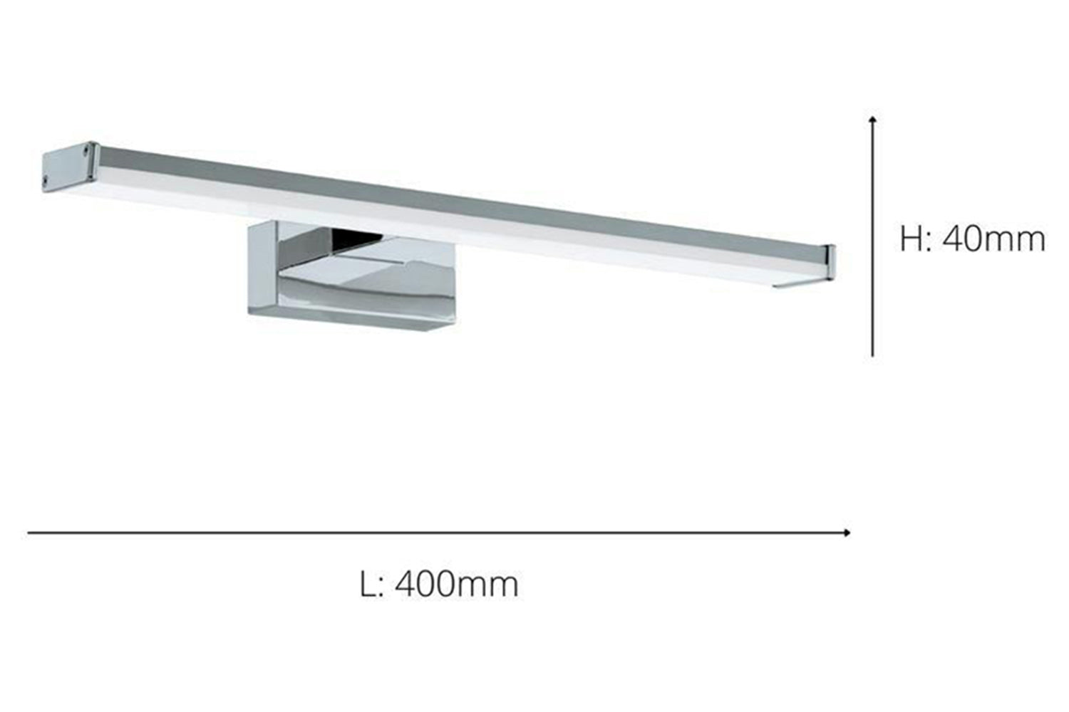 Eglo | Pandella 1 LED Bathroom Light | Silver-3