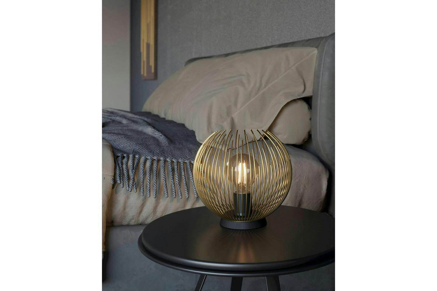 Eglo | Venezuela Spherical Table Lamp | Gold/Black-2