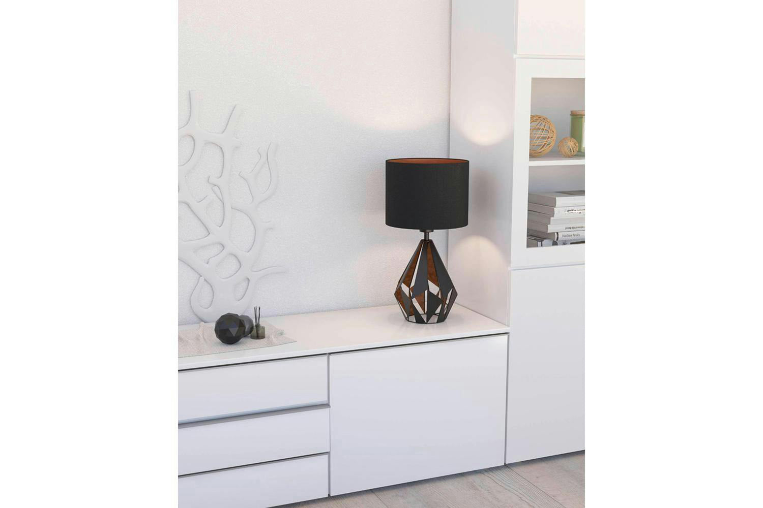 Eglo | Carlton Geometric Table Lamp | Black/Copper-2