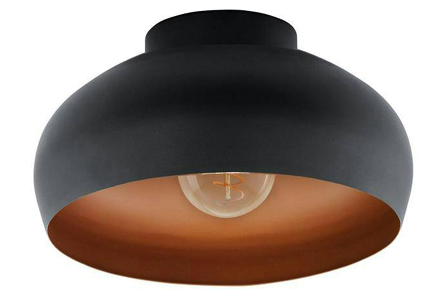 Eglo | Mogano 2 Vintage Ceiling Light | 28 cm | Black/Copper