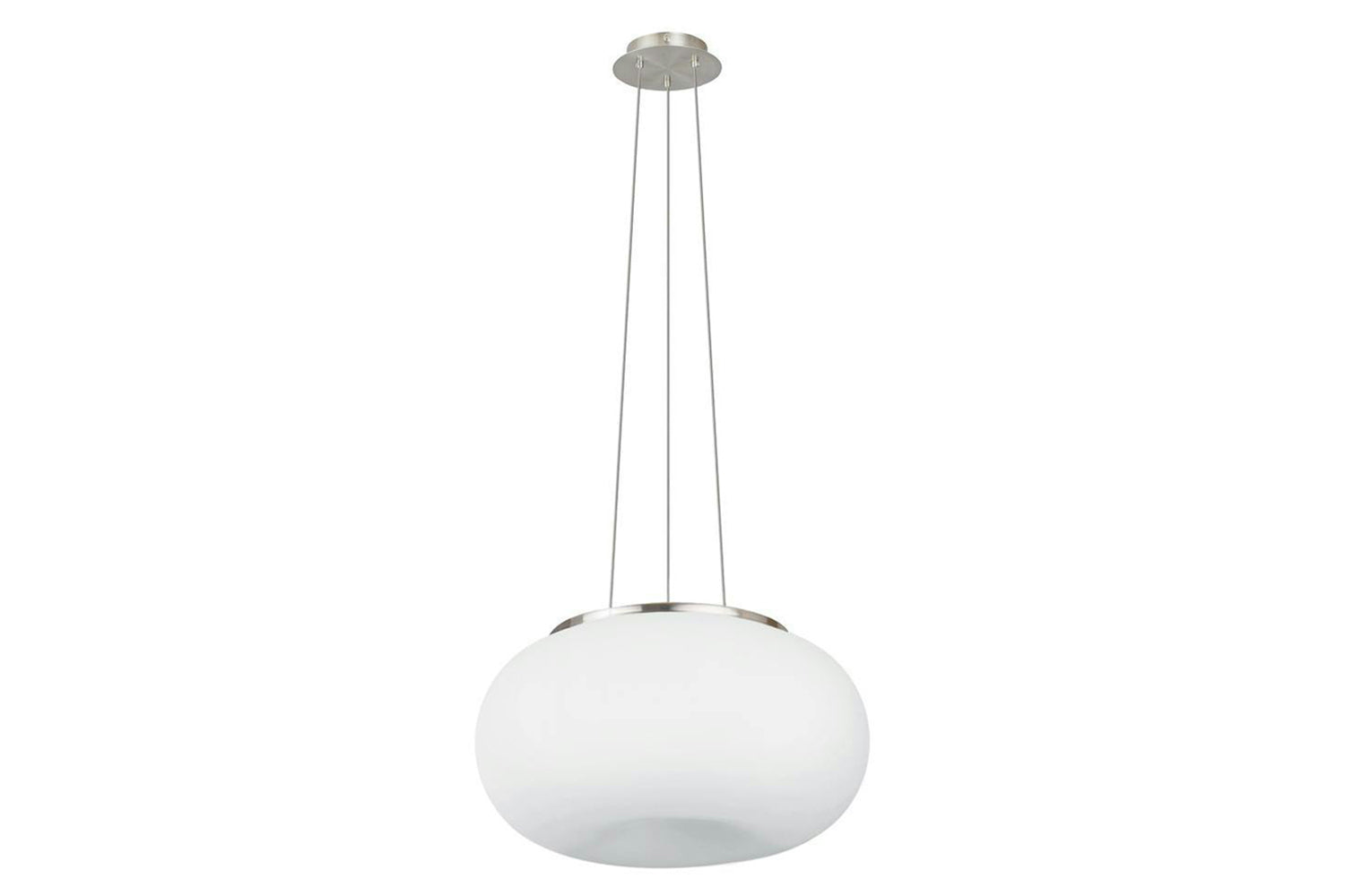 Eglo | Optica Steel and Glass Pendant Light | White