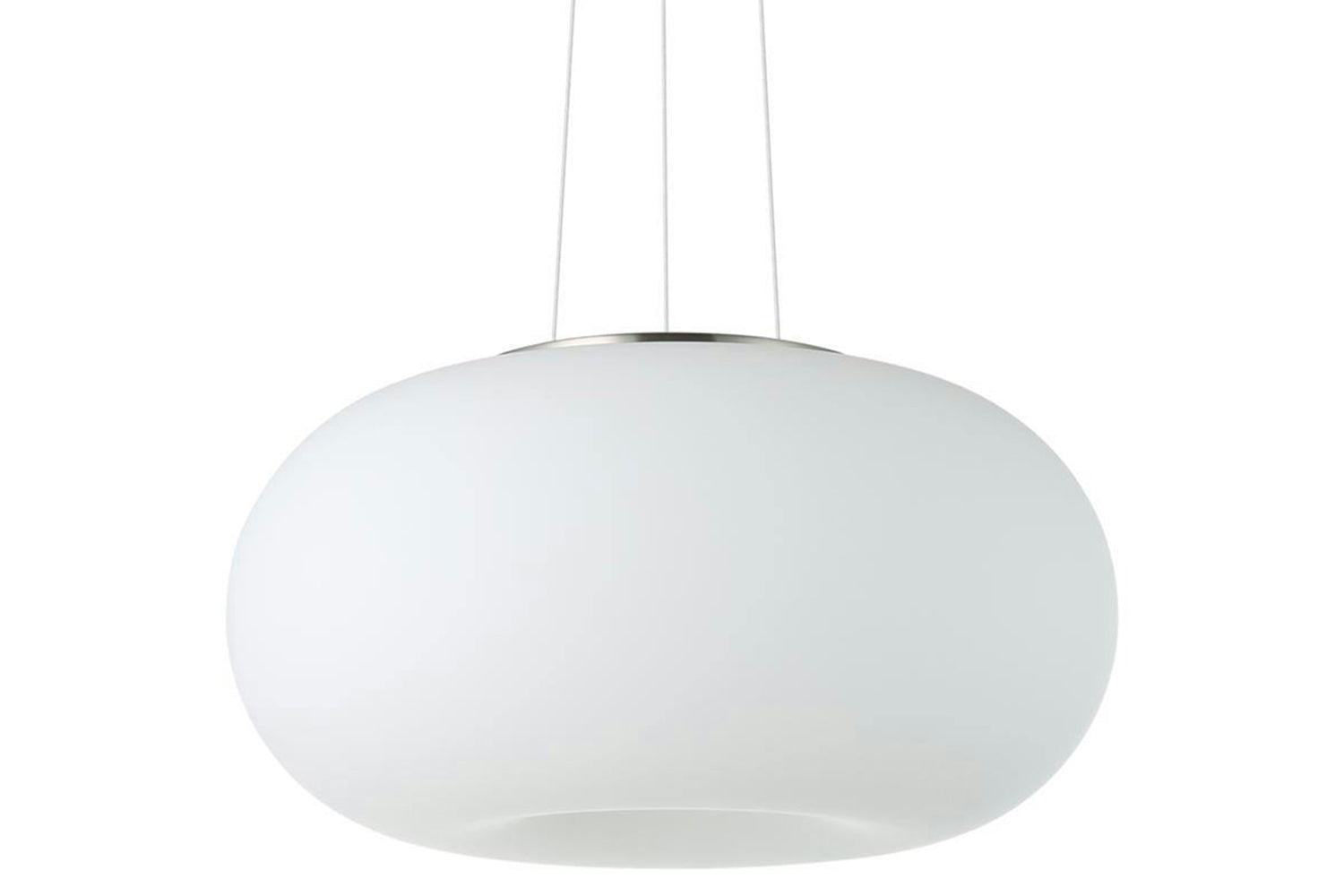 Eglo | Optica Steel and Glass Pendant Light | White-3