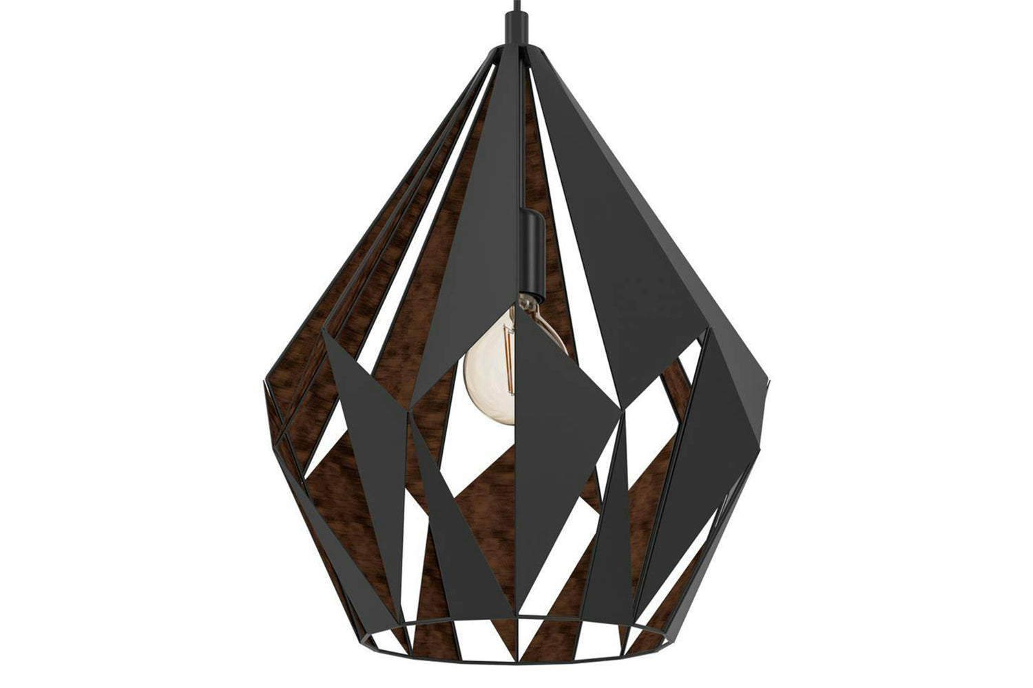 Eglo | Carlton Geometric Pendant Light | 150 x 38.5 cm | Black/Copper-3
