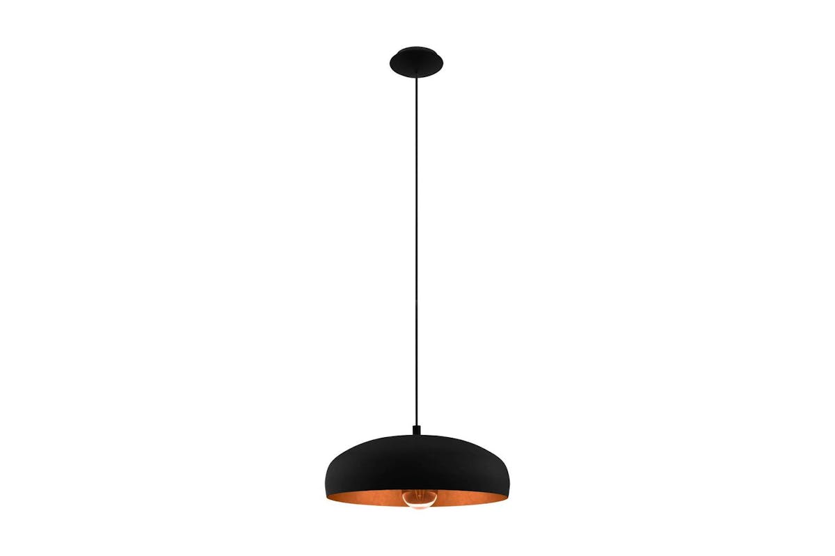 Eglo | Mogano 1 Vintage Pendant Light | Black/Copper [Ex-Display - DC250815-000124]-2