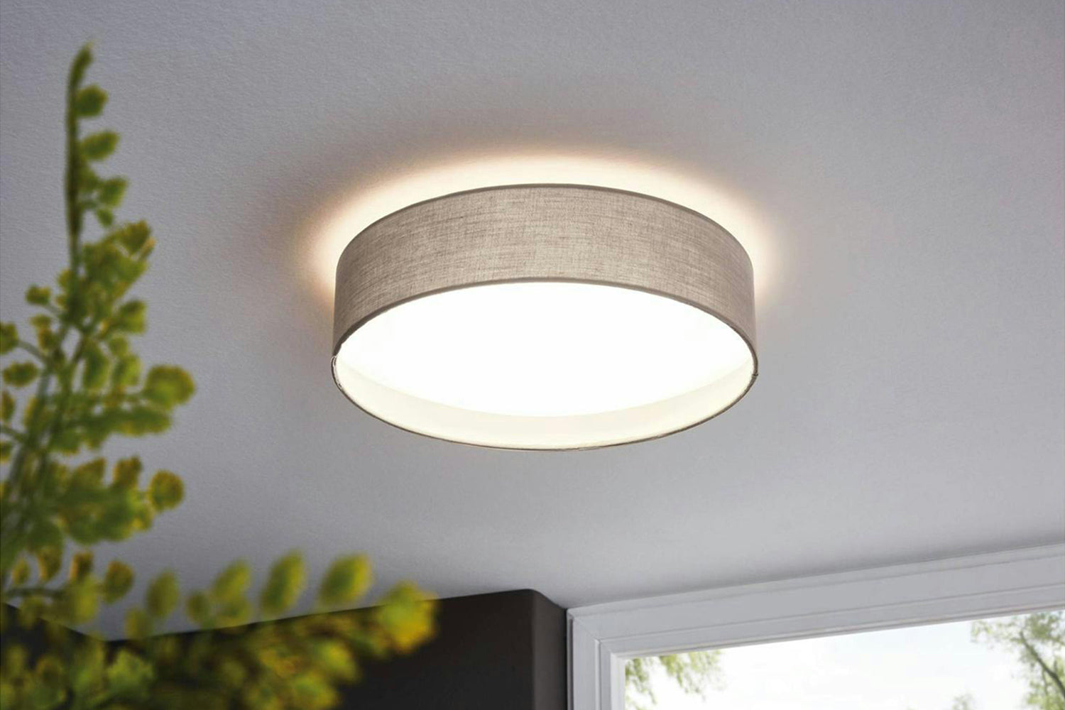 Eglo | Pasteri 1-light LED Ceiling Light | Taupe-2