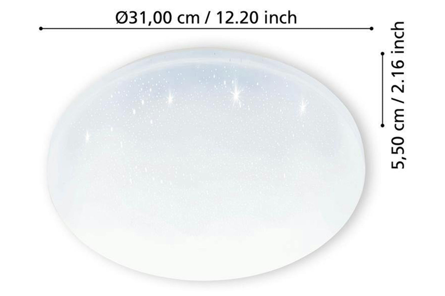 Eglo | Frania-S Circular LED Ceiling Light | 31cm | White-4