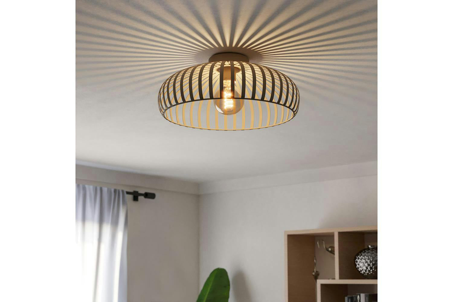 Eglo | Mogano 3 Caged Style Ceiling Light | 28 cm | Sandy-2