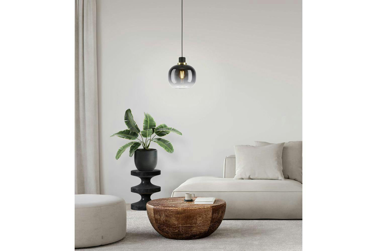 Eglo | Oilella Gradient Pendant Light | Black/Grey-2