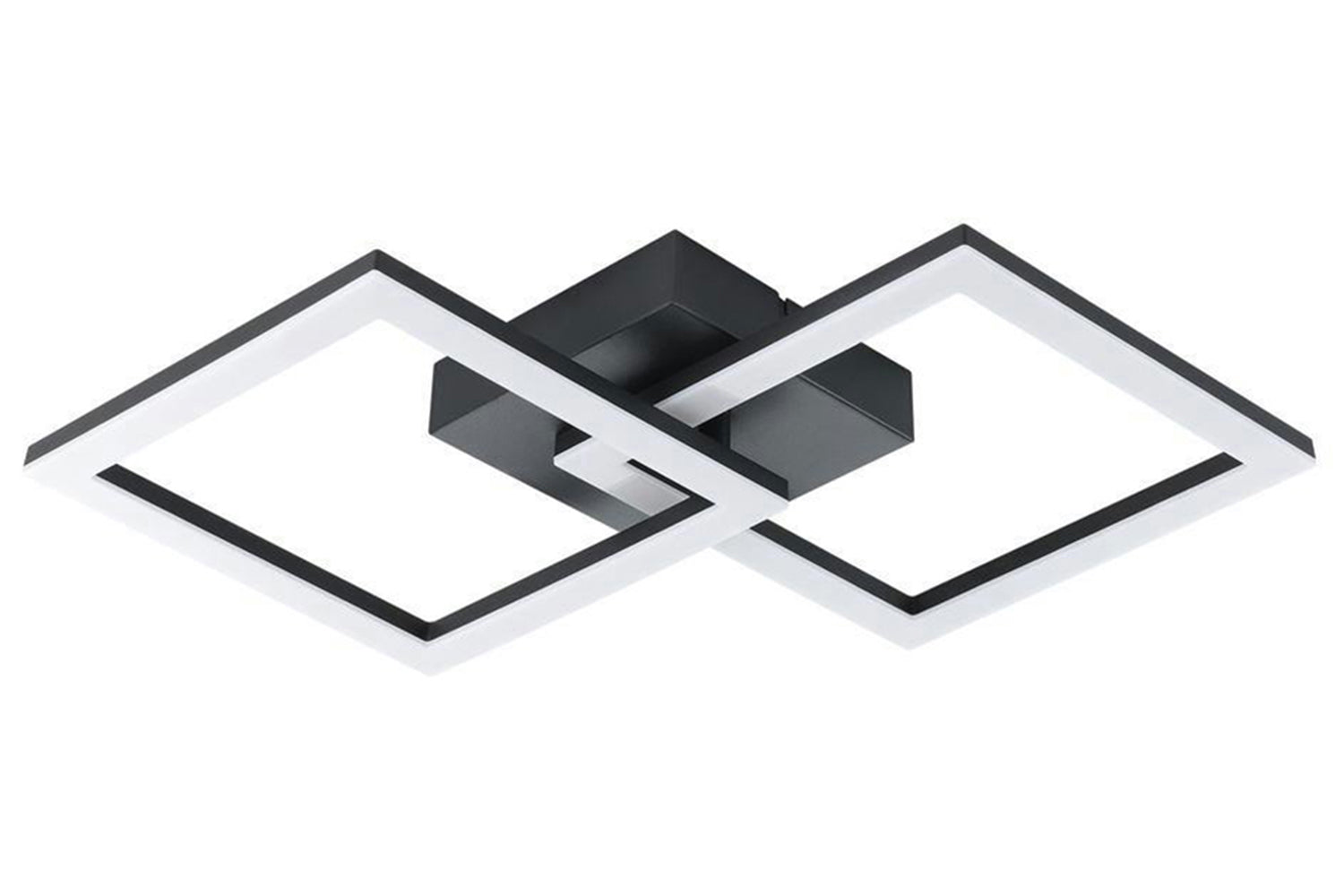 Eglo | Essentials Square LED Ceiling Light | Black/White