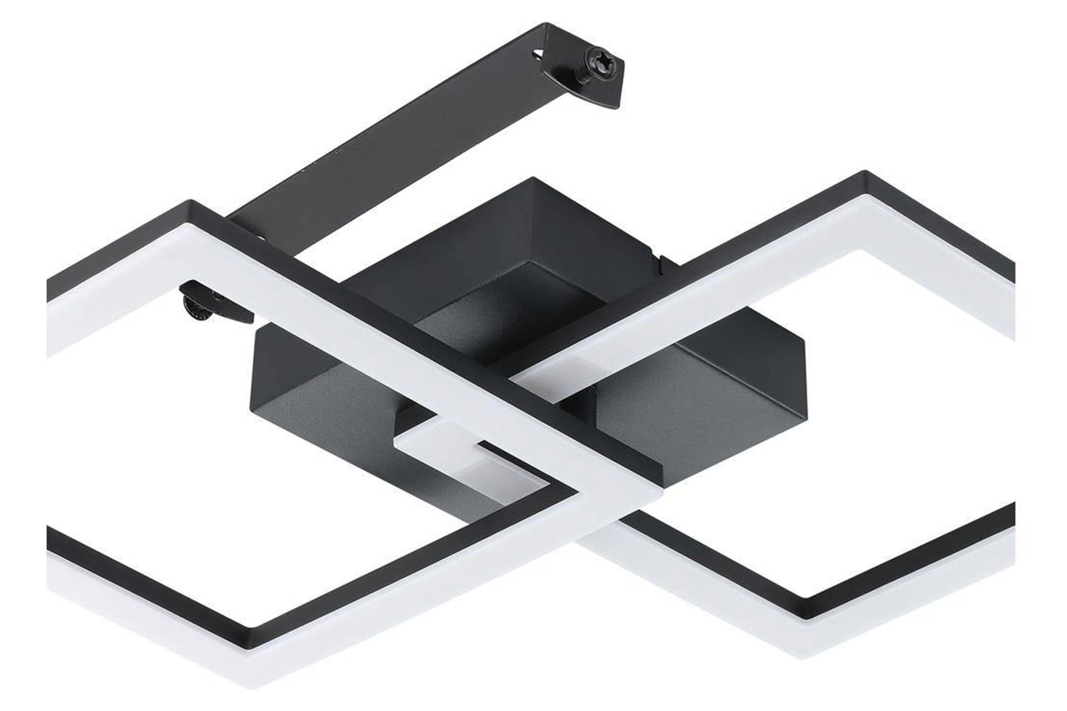 Eglo | Essentials Square LED Ceiling Light | Black/White-3