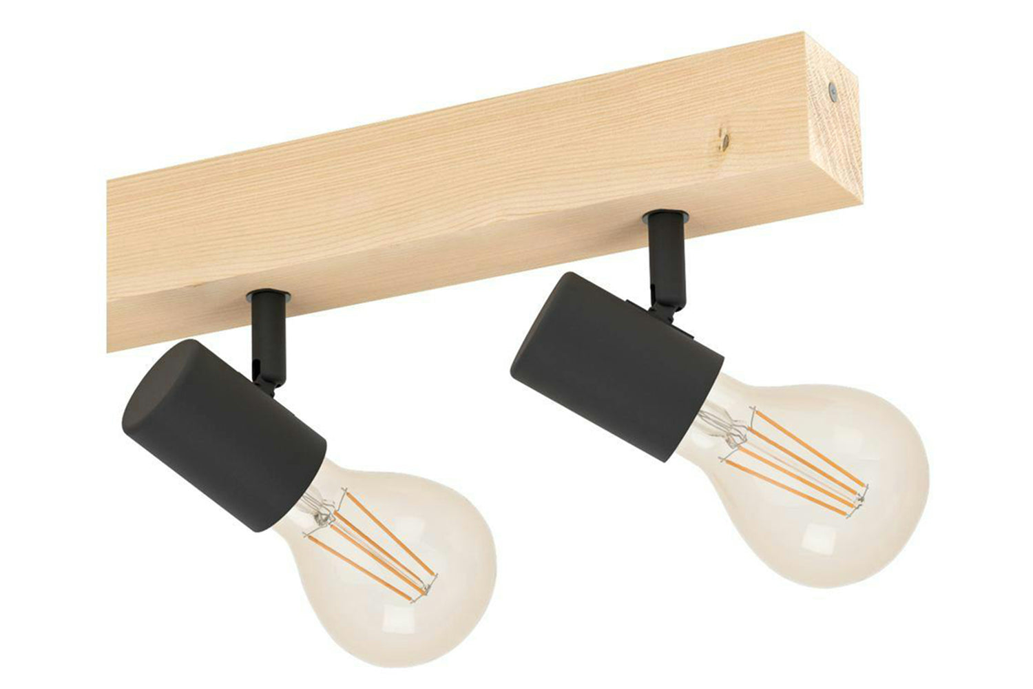 Eglo | Townshend 3 Industrial 4-light Ceiling Spotlight | Brown/Black-3