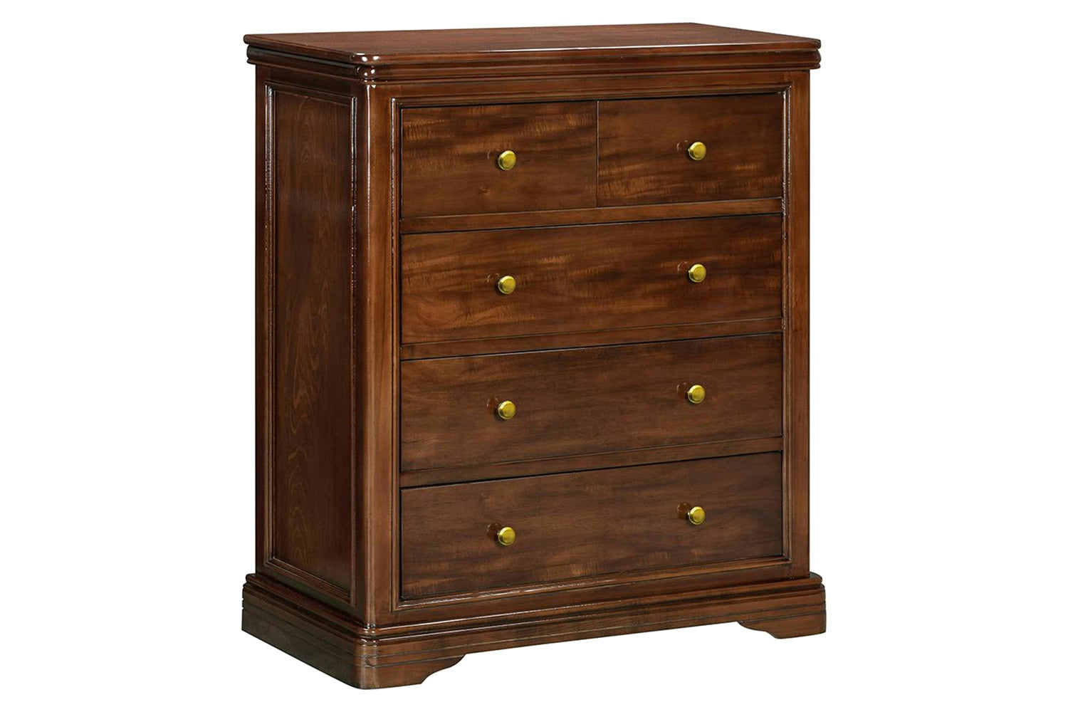 Deauville Chest of Drawer | 2 + 3 Drawer | Brown-4
