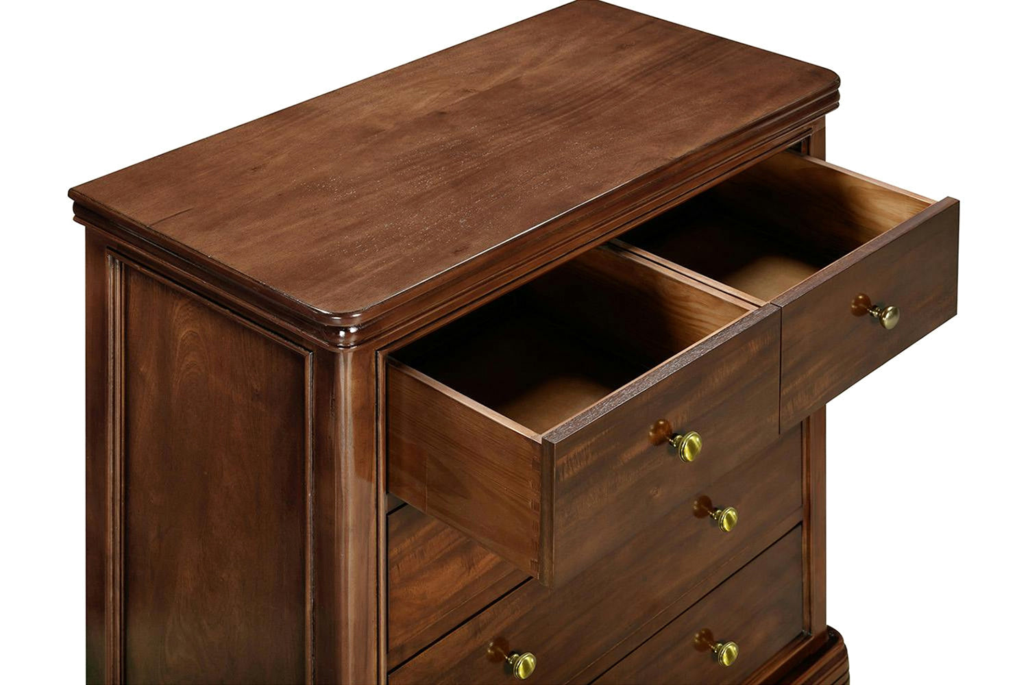 Deauville Chest of Drawer | 2 + 3 Drawer | Brown-7