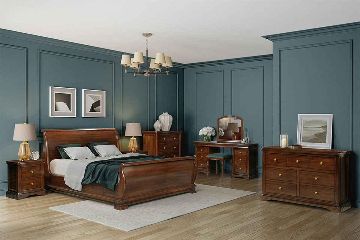 Deauville Bed Frame | Double | 4ft6 | Brown-8
