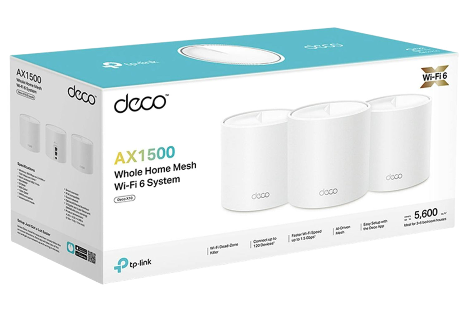 TP-Link AX1500 Whole Home Mesh Wi-Fi 6 System | Pack of 3-7
