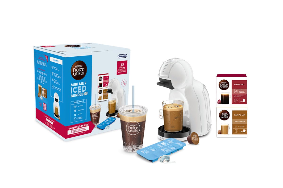 De'Longhi Dolce Gusto Iced Coffee Bundle | EDG335.W+2CAPS