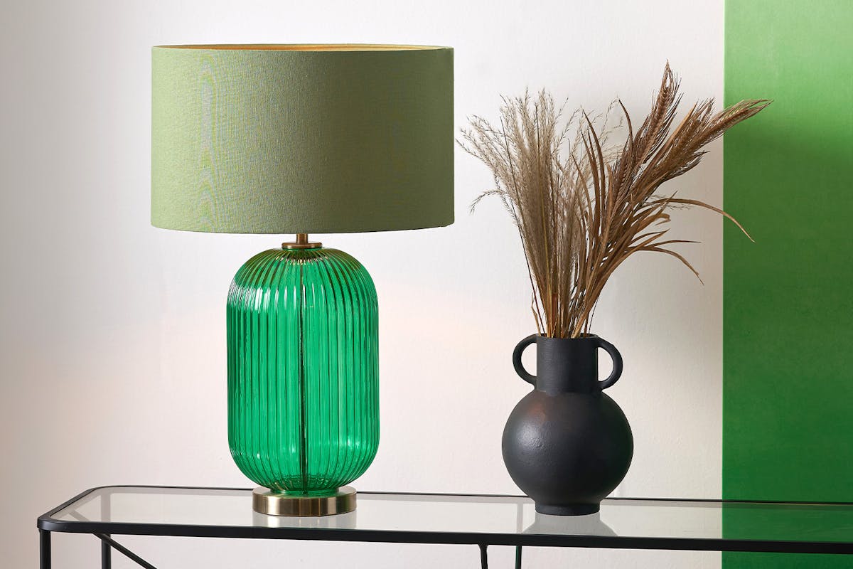 Varese Glass Table Lamp | Emerald-2