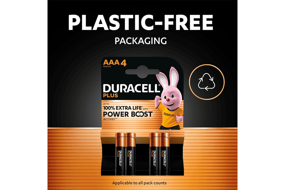 Duracell Plus AAA Alkaline Batteries | 4 Pack-5