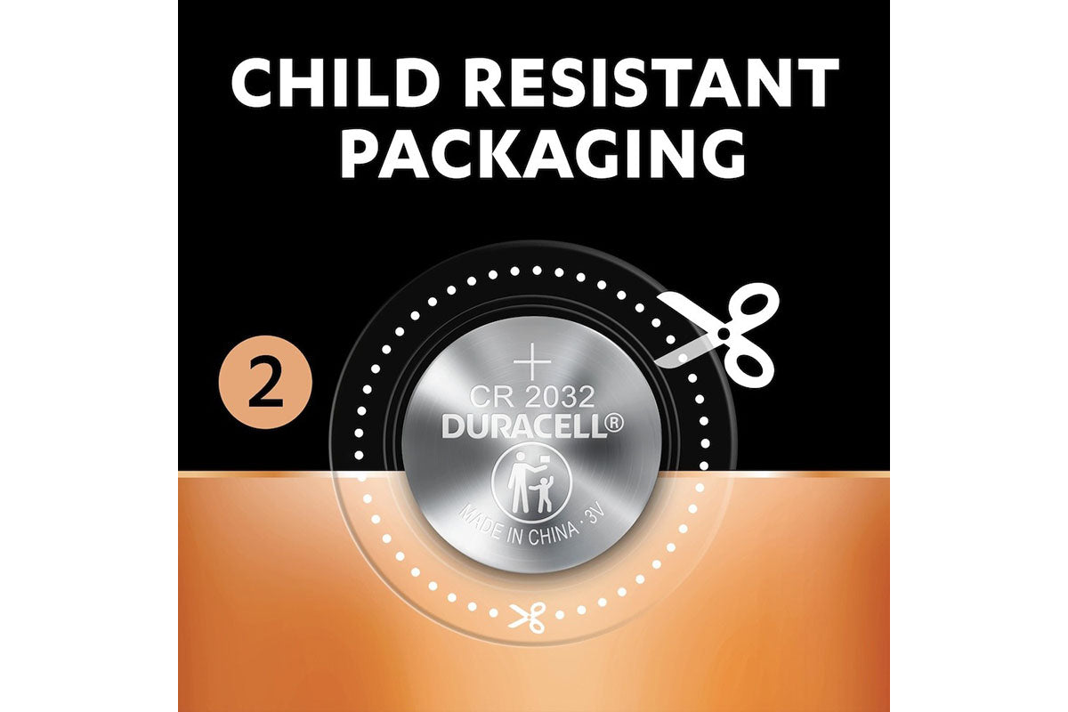 Duracell Specialty 2032 Lithium Coin Battery 3V | 2 Pack-5