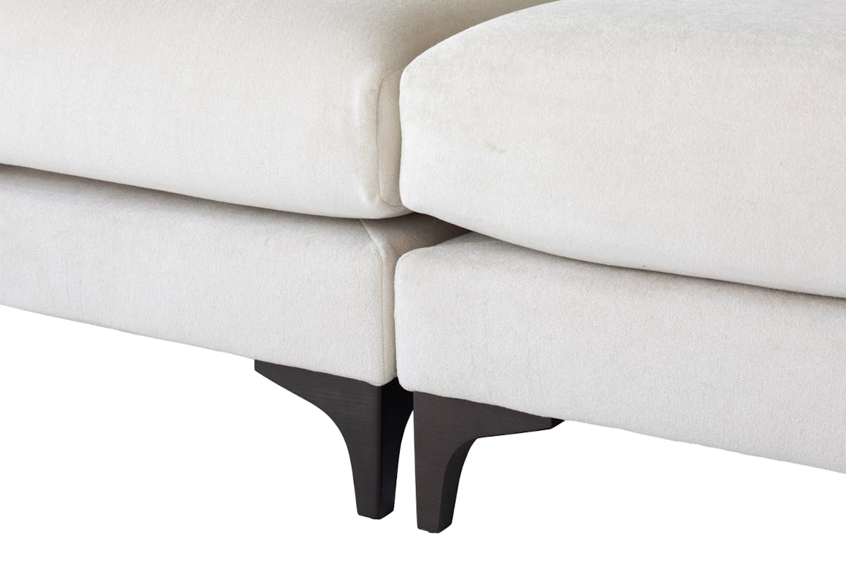 Diane Double Chaise Group Sofa | Riga Fabric | Cream-9