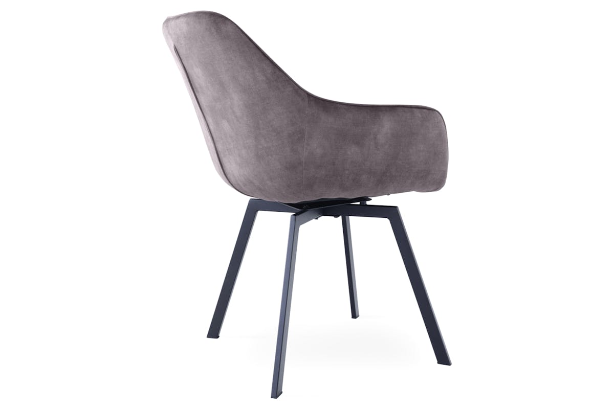 Dion Dining Chair | Swivel | Graphite-5