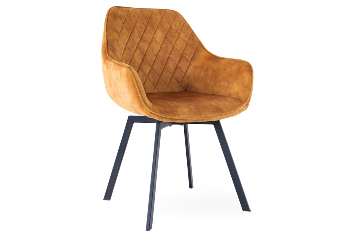 Dion Dining Chair | Swivel | Antique Gold-2