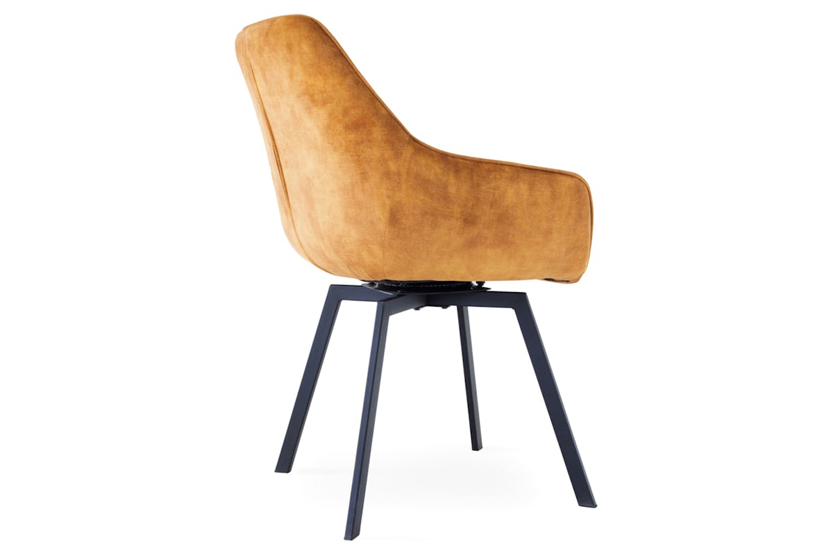 Dion Dining Chair | Swivel | Antique Gold-4