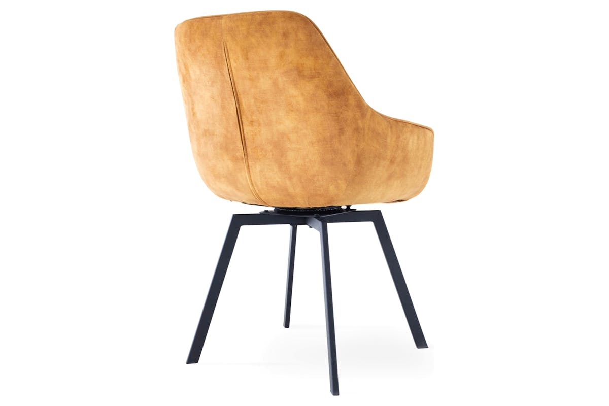 Dion Dining Chair | Swivel | Antique Gold-5
