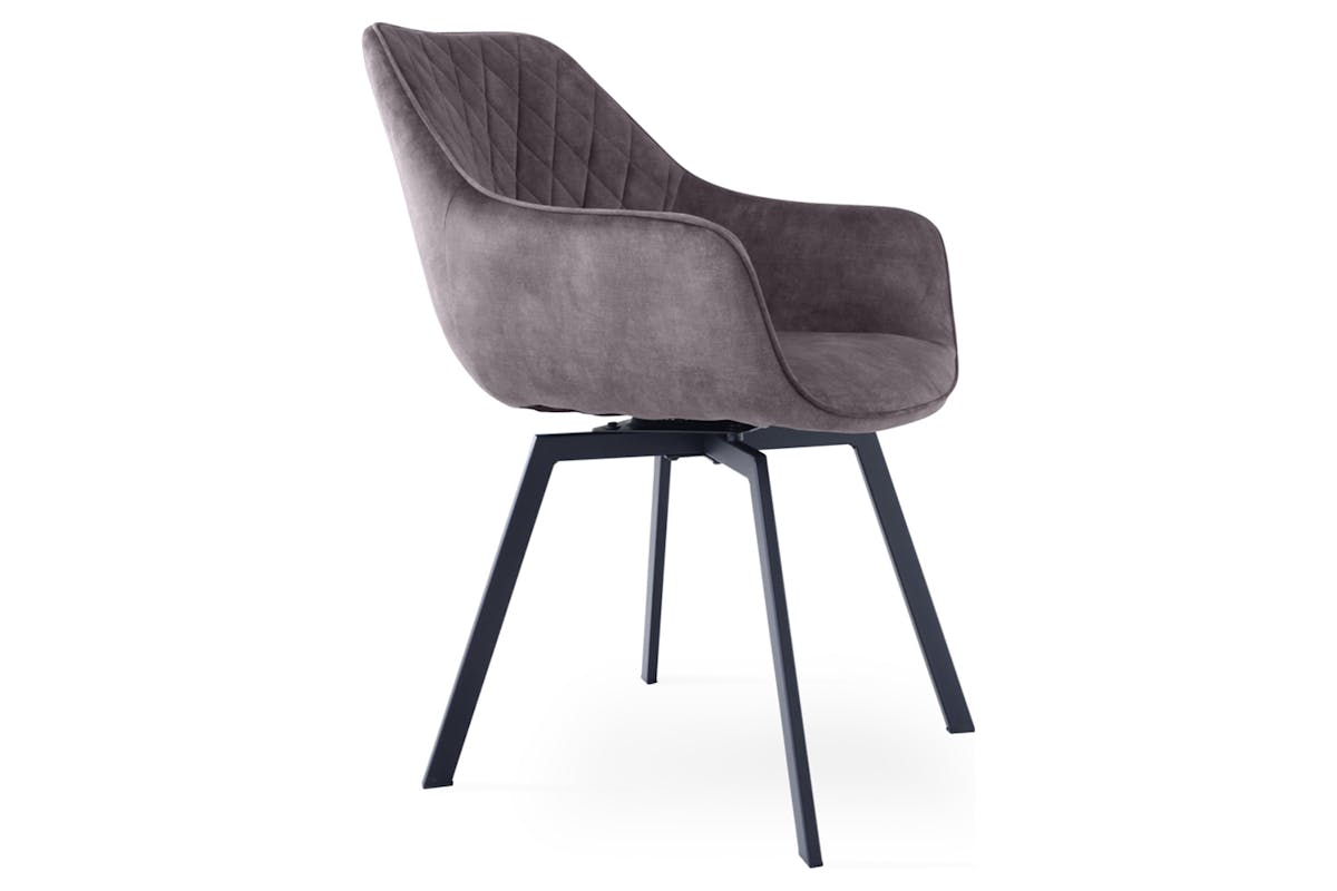 Dion Dining Chair | Swivel | Graphite-3