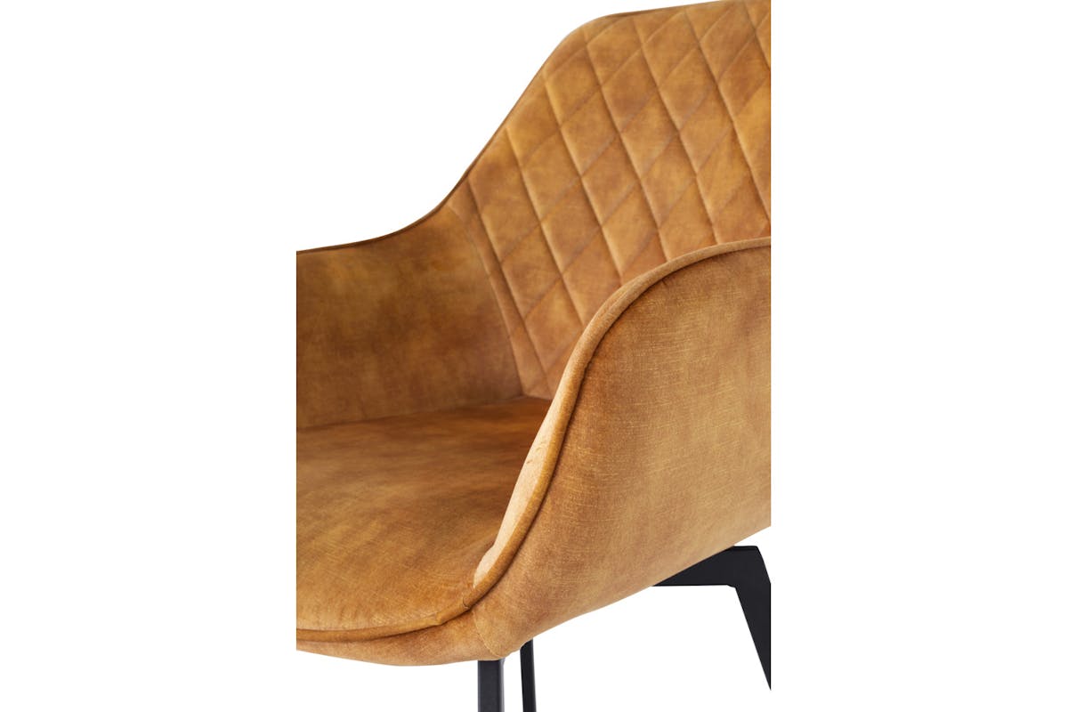 Dion Dining Chair | Swivel | Antique Gold-8