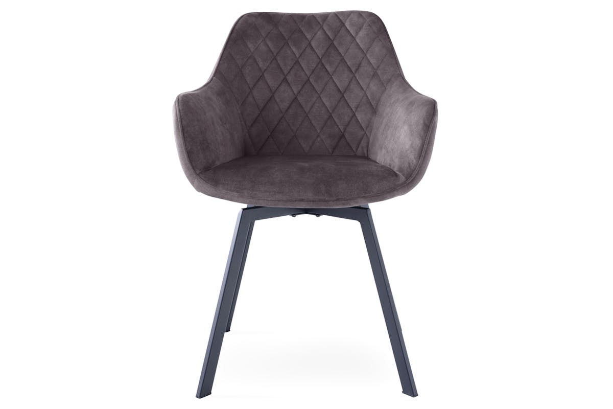 Dion Dining Chair | Swivel | Graphite