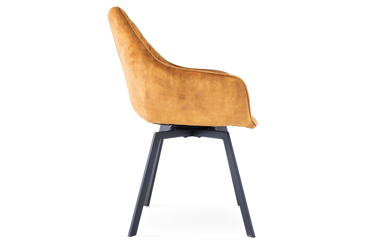 Dion Dining Chair | Swivel | Antique Gold-6