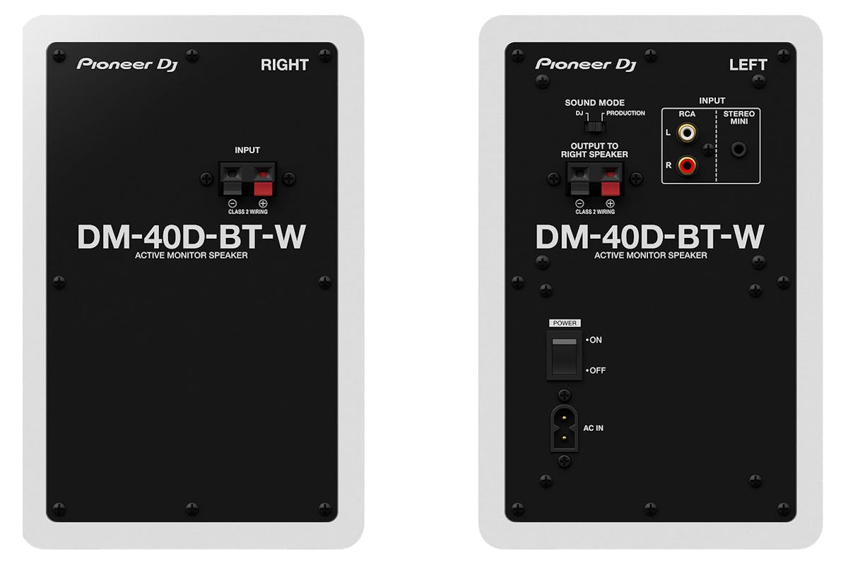Pioneer DJ DM-40D-BT-W 4" Desktop Monitor Speaker with Bluetooth | White-4