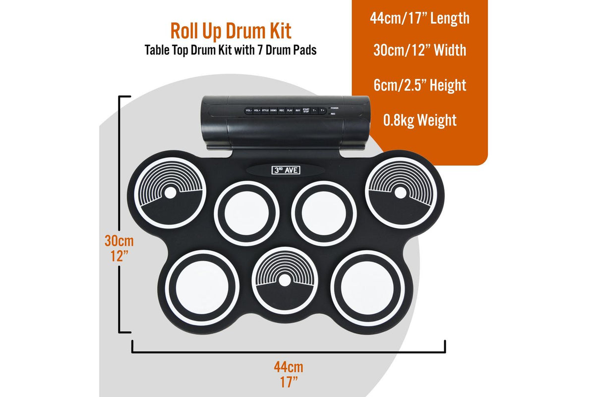 3rd Avenue Roll Up Drum Kit-2