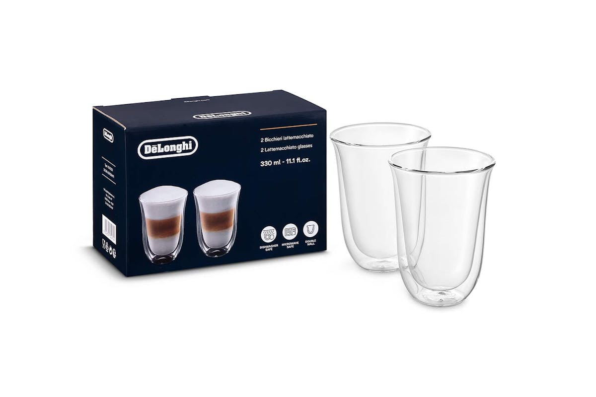 De'Longhi Latte Macchiato Double Wall Coffee Glasses | DLSC312 | 2 Piece-3