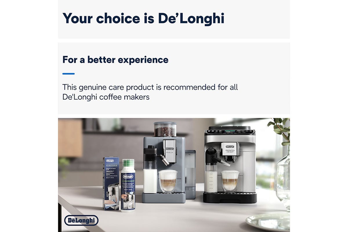 De'Longhi Eco MultiClean Milk System Cleaner | 250ml | DLSC550-6