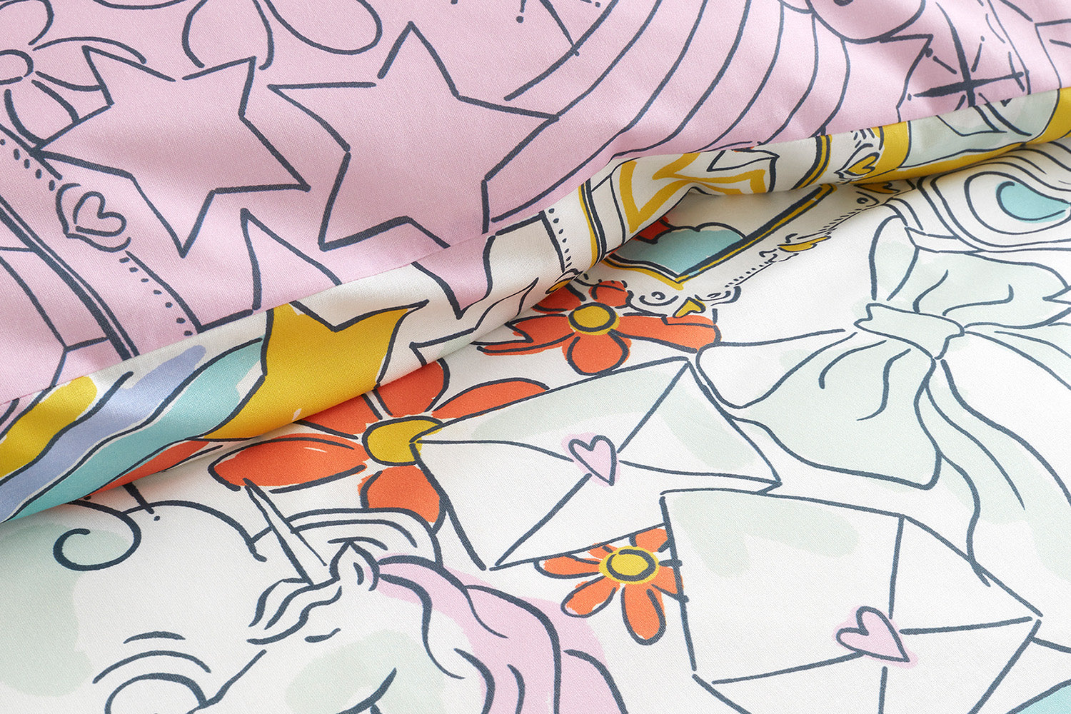 Bedlam | Doodle Hobby Duvet Cover Set | Multicolour | Double-3