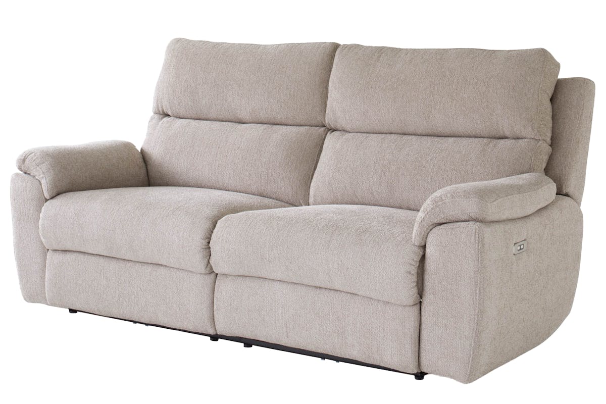 Dream 3 Seater Sofa | Power Recliner| Power Headrest | Fabric | Taupe-2
