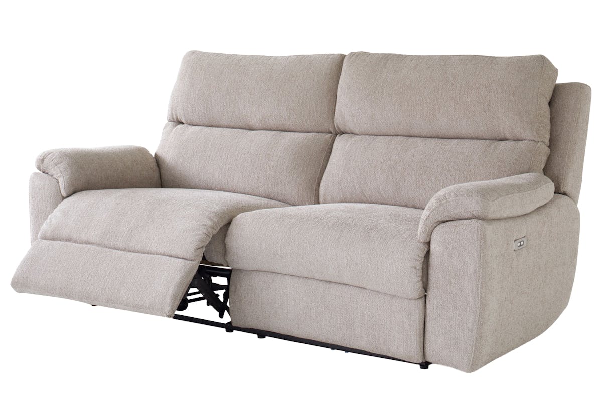 Dream 3 Seater Sofa | Power Recliner| Power Headrest | Fabric | Taupe-4
