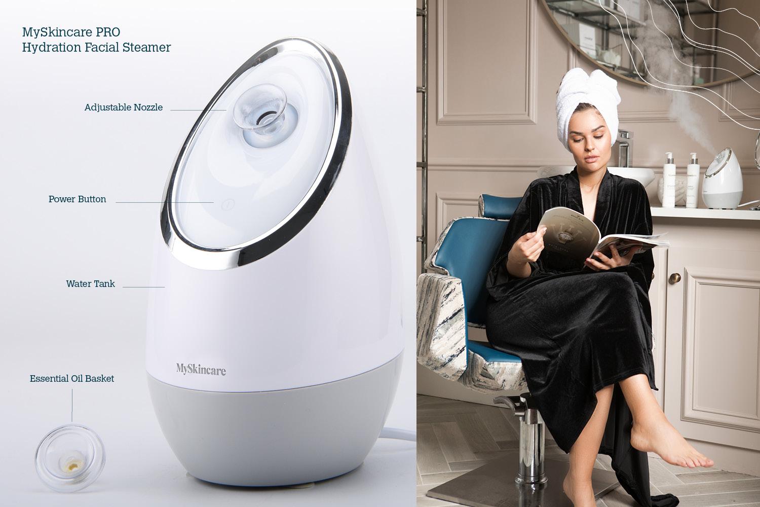Myskincare Home Pro Facial Steamer: Premium Skincare Device For Deep Hydration And Pore Cleansing-5