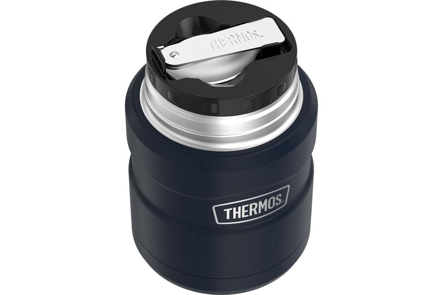 Thermos 470ml Stainless King Food Flask with Spoon | Midnight Blue-4