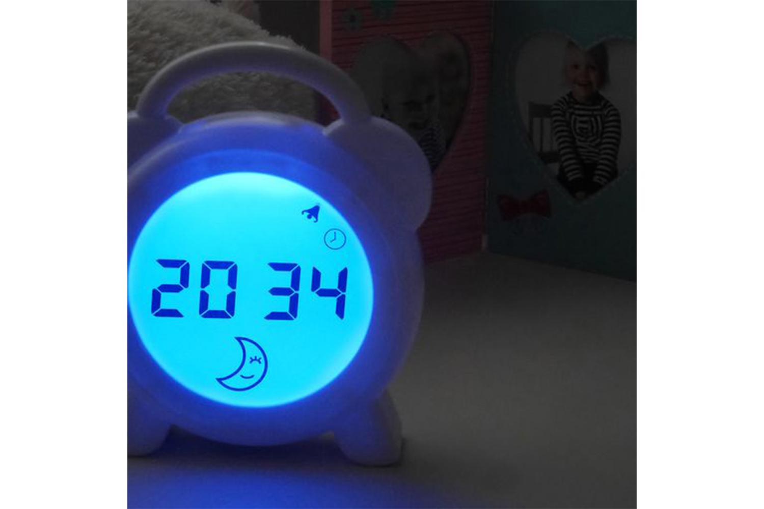 Alecto Bc-100 Sleep Trainer Night Light Alarm Clock Wht-9