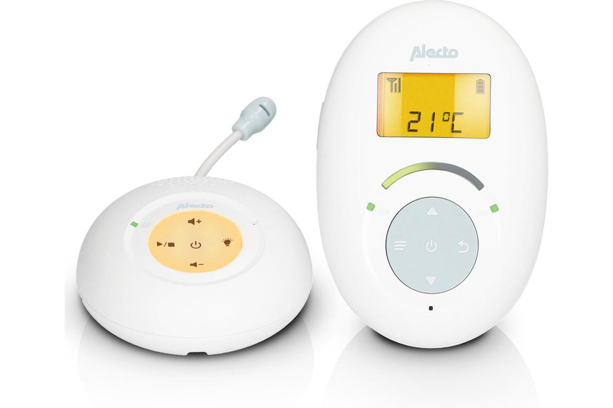 Alecto DBX120 Full Eco DECT Baby Monitor with Display | White/Blue-2
